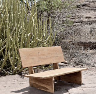 Loungebank Thar outdoor, Raw Materials Amsterdam, Bruin